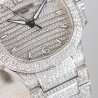 Patek Philippe Nautilus en Oro Blanco con Diamantes - Lujo Resplandeciente y Exclusividad Absoluta