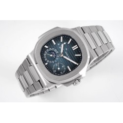 Patek Philippe Nautilus en Acero con Complicaciones de Calendario y Fases Lunares - Elegancia y Funcionalidad Atemporal