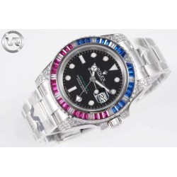 Rolex GMT-Master II "Pepsi" con Bisel de Zafiros y Rubíes - Un Reloj de Lujo y Exclusividad Deslumbrantes