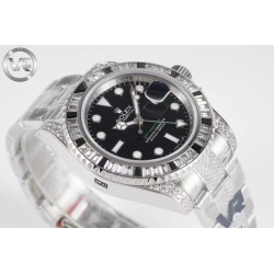 Rolex GMT-Master II con Bisel de Diamantes y Caja Engastada - Lujo y Exclusividad para el Viajero Moderno