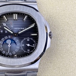 Patek Philippe Nautilus en Acero con Complicaciones de Calendario y Fase Lunar - Elegancia y Sofisticación Técnica